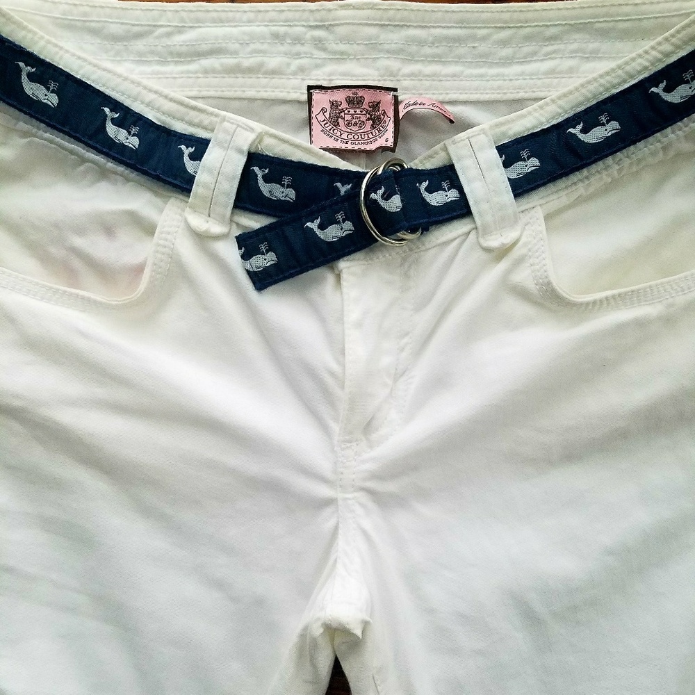 Juicy White Classic Summer Capris Sz 6